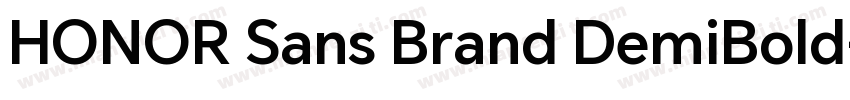 HONOR Sans Brand DemiBold字体转换